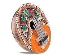 Eujgoov Thumb Piano Coquille de Noix de Coco Instrument, Artisanal 7 | Piano à pouce en coquille de noix de coco, Kalimba à 7 touches fabriqué à la main, Design peint coloré, belle musique