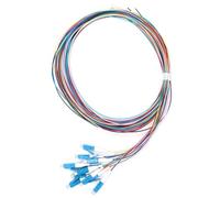 Eujgoov Tresse de Fibre Optique à 12 Brins, Tresse de Fibre Optique, Tresse de Fibre, Tresse de Fibre Optique, Prise de Virole en Céramique LC UPC, Câble de Raccordement à Fibre Monomode