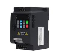 Eujgoov Variateur de Fréquence Monophasé vers Triphasé 0,75 KW Convertisseur de Fréquence pour Machine à Gravure Générateur Éolien Onduleur VFD Mini