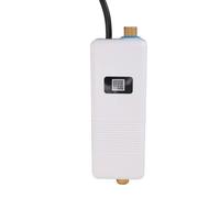 Eujgoov XY FC 3000W Chauffe-eau Instantanément électrique avec Prise D'entrée en Laiton, Corps en Acier Inoxydable, adapté aux Cuisines, VR, Salles de Bains, (Plug UE 220V)