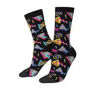 EujGvboU Chaussettes colorées élégantes - Lot de chaussettes fantaisie à manches courtes - Chaussettes décontractées pour cadeaux pour hommes et femmes, Taille unique