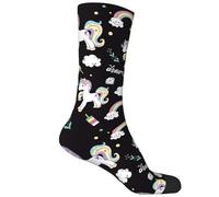 EujGvboU Chaussettes drôles pour hommes et femmes - Cadeaux chauds, Licornes et nuages, Taille unique