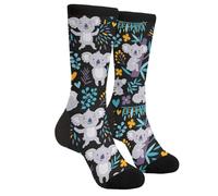 EujGvboU Chaussettes fantaisie à mollet amusantes et décontractées, chaussettes pour femmes, hommes et adolescents - Cadeau, Taille unique