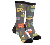 EujGvboU Chaussettes fantaisie amusantes décontractées à col rond pour homme, Taille unique