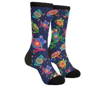 EujGvboU Chaussettes fantaisie - Chaussettes décontractées et amusantes pour femmes, hommes et adolescents - Cadeau, Taille unique