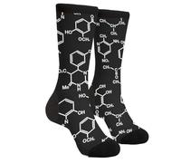 EujGvboU Chaussettes mi-mollet décontractées originales amusantes tendance confortables pour hommes et femmes chaussettes habillées fantaisie, Taille unique