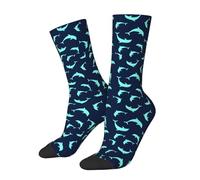EujGvboU Chaussettes tendance en forme de dauphin avec animaux pour adultes, femmes, hommes, adolescents, cadeaux de Noël, Dauphin _V10, Taille unique