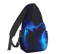 EujGvboU Galaxy Wolf Sac à bandoulière décontracté pour femme Sac à dos pour homme Sac de poitrine Gym Cyclisme Voyage Randonnée, Galaxy Wolf., 7.5 X 3.5 X 15.3 Inches