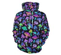 EujGvboU Sweat à capuche pour homme cool avec poches, Champignons mignons, XXL