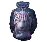 EujGvboU Sweat-shirts à capuche unisexe athlétiques avec impression de motif 3D, XL