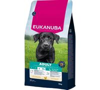 EUKANUBA Life Care Croquettes Chien Adulte Grande Race 18 Mois à 6 Ans, Race Géante 2 à 5 Ans, Riche en Poulet Frais, L-Carnitine, Oméga 3&6, FOS, sans colorants, arômes artificiels ni OGM - 15 kg