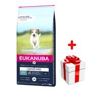 EUKANUBA Adulte Petites&Moyennes Sans Grains 12kg +Surprise