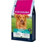 EUKANUBA Life Care Croquettes Chien Adulte Grande Race 18 mois à 6 ans Race Géante 2 à 5 ans, Riche en Agneau & Riz, L-carnitine, Oméga 3&6, FOS, MOS, Sans colorants, arômes artificiels ni OGM - 12 kg