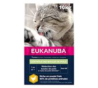 Eukanuba Croquettes Contrôle des boules de poils – Poulet & Riz, Sans blé – 10 kg