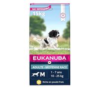 Eukanuba Chien Adulte Nourriture sèche Pour Moyenne Race Poulet 15kg
