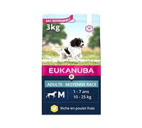 Eukanuba Chien Adulte Nourriture sèche Pour Moyenne Race Poulet 3kg