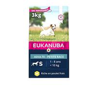 Eukanuba Chien Adulte Nourriture sèche Pour Petite Race Poulet 3kg