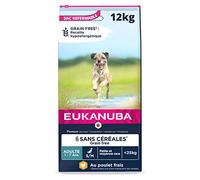 Eukanuba Grain Free Adult Small / Medium Breed poulet - 12 kg