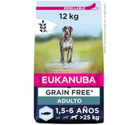 EUKANUBA Chien Sans Céréales Adulte Grandes Races Riche en Poissons 12kg