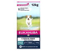 EUKANUBA Chien Sans Céréales Adulte Petites et Moyennes Races Riche en Poissons 12kg