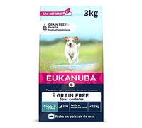 EUKANUBA Chien Sans Céréales Adulte Petites et Moyennes Races Riche en Poissons 3kg