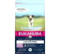 EUKANUBA Chien Sans Céréales Chiot & Junior Petites et Moyennes Races Riche en Poissons 3kg