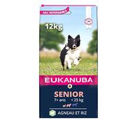 Eukanuba Chien Senior Adulte Nourriture sèche Pour Petite et Moyenne Race Agneau&Riz 12kg