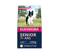 Eukanuba Chien Senior Adulte Nourriture sèche Pour Petite et Moyenne Race Agneau&Riz 2,5kg
