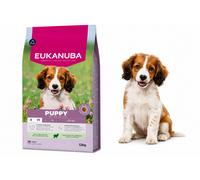 EUKANUBA Croquettes pour chiots juniors de petite et moyenne taille, agneau et r