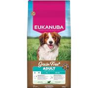 Eukanuba Croquettes Premium sans Céréales Chien Adulte de Petite et Moyenne Races - Riche en Agneau - Hypoallergénique - Glucosamine Calcium - 12 kg