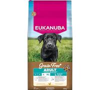 Eukanuba Croquettes Premium sans Céréales pour Chien Adulte de Race Petite et Moyenne- Riche en Poulet - Hypoallergénique - Glucosamine Calcium- 12 kg