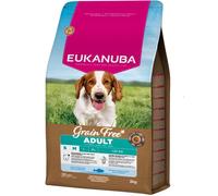 Eukanuba Croquettes Premium sans Céréales Chien Adulte Petite ou Moyenne Race - Riche en Poissons de l’océan - Hypoallergénique - Oméga 6, 3-3 kg