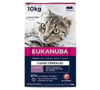 EUKANUBA Grain Free Kitten - Saumon sans céréales pour les chatons en croissance - 10 kg