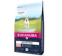 EUKANUBA Grain Free Senior Small/medium ocean fish - riche en poissons océaniques sans céréales pour chiens âgés de petites et moyennes races - 3 kg