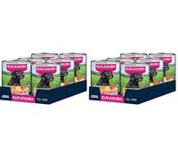 EUKANUBA Life Care Aliment Humide Chien Senior 7 Ans + Toutes Races, Pâtée Riche en Poulet, Dinde & Carottes, Oméga-3, L-Carnitine, Prébiotiques, sans OGM Colorants Conservateurs, 6 boîtes de 400g