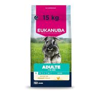 EUKANUBA Life Care Croquettes Chien Adulte Petite Race 1-8 Ans, Riche en Poulet Frais, Maintient du Poids Optimal L-Carnitine, Oméga 3&6, FOS, sans colorants, arômes artificiels ni OGM - 15 kg