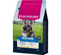 EUKANUBA Life Care Croquettes Chien Mature Petite Race 8 à 11 Ans, Riche en Poulet Frais, os et articulations sains, Oméga 3&6, prébiotiques, sans colorants, arômes artificiels ni OGM - 3 kg