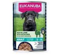 EUKANUBA Nourriture humide pour chiens adultes, riche en agneau et en pommes de terre 400 g