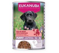 EUKANUBA Nourriture humide pour chiots, riche en bœuf et en potiron 400 g