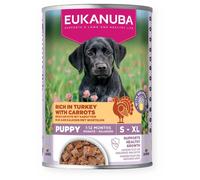EUKANUBA Nourriture humide pour chiots, riche en dinde et carottes 400 g