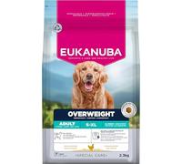 Eukanuba Overweight Nourriture diététique pour Chien avec Poulet - Nourriture sèche à Faible teneur en Gras pour Perdre du Poids pour Chiens sujets à l'obésité - 2,3 kg