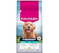 EUKANUBA Overweight pour Chiens au Poulet - Aliment Sec Special Care à Faible teneur en matières Grasses, destiné à la Perte de Poids des Chiens sujets à la Surcharge pondérale, 12 kg