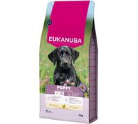 EUKANUBA Life Care Croquettes Chiots Grande Race 1à 12 Mois, Riche en Poulet Frais, Croissance optimale - DHA, Calcium, Oméga 3&6, prébiotiques FOS, sans colorants, arômes artificiels ni OGM - 15 kg