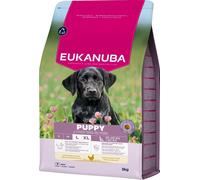 EUKANUBA Life Care Croquettes Chiots Grande Race 1à 12 Mois, Riche en Poulet Frais, Croissance optimale - DHA, Calcium, Oméga 3&6, prébiotiques FOS, sans colorants, arômes artificiels ni OGM - 3 kg