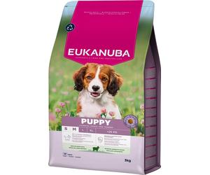 EUKANUBA Puppy Small Medium Breeds Lamb Rice 3 kg nourriture sèche pour chiots de races petites et moyennes riche en agneau et en riz