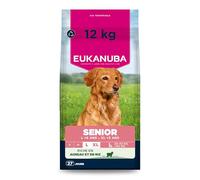 Eukanuba Senior Nourriture pour Chiens à l’Agneau et au Riz pour Petites et Moyennes Races, Nourriture sèche Premium pour Chiens âgés, 12 kg