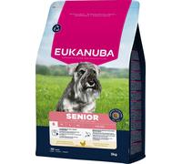 EUKANUBA Life Care Croquettes Chien Senior Petite Race 11 Ans et Plus, Riche en Poulet Frais, Glucosamine, chondroïtine, L-carnitine, prébiotiques, sans colorants, arômes artificiels ni OGM - 3 kg