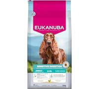 EUKANUBA Sensitive Digestion Aliment pour Chiens au Poulet et au Riz très digestible - Aliment Sec Special Care adapté à l’estomac des Chiens Adultes sujets aux Troubles digestifs, 12 kg