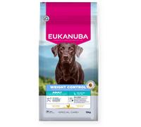 EUKANUBA Weight Control pour Chiens Grande Race au Poulet - Chiens stérilisés - Aliment Sec Special Care à Faible teneur en matières Grasses, Maintien du Poids - 15 kg
