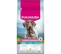 EUKANUBA Working & Endurance Aliment Sec pour Chiens au Poulet Frais - Aliment Sec Special Care hautement énergétique pour Chiens de Travail, de Chasse et chiennes en Gestation ou Lactation, 15 kg